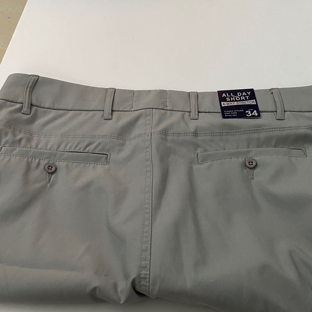 Gray Men's all day tech Shorts - Picture 3 of 3